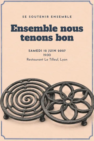 Invitation avec le modèle Se soutenir ensemble