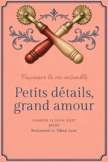 Invitation avec le modèle Façonner la vie ensemble
