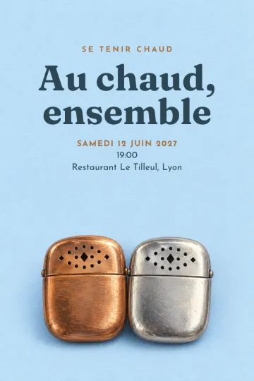 Invitation avec le modèle Se tenir chaud