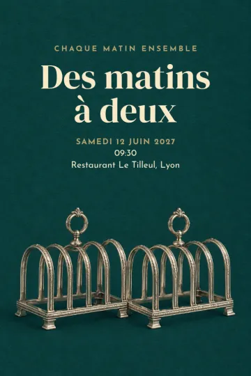 Invitation avec le modèle Chaque matin ensemble