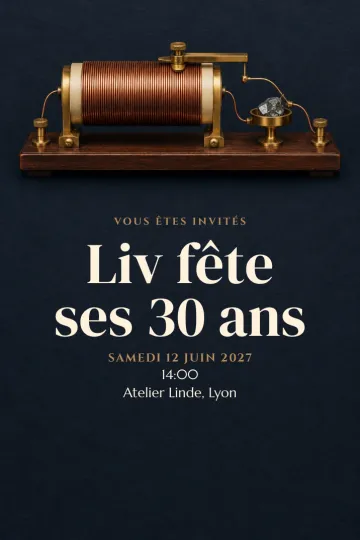 Invitation avec le modèle Branche-toi sur la fête