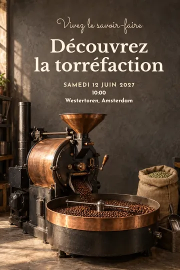 Invitation avec le modèle Dans la torréfaction