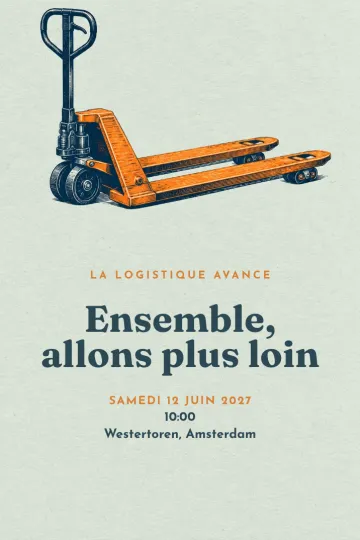 Invitation avec le modèle La logistique avance