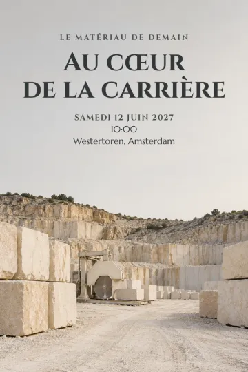 Invitation avec le modèle Le matériau de demain