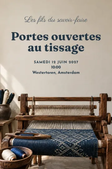 Invitation avec le modèle Les fils du savoir-faire