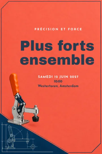 Invitation avec le modèle Précision et force