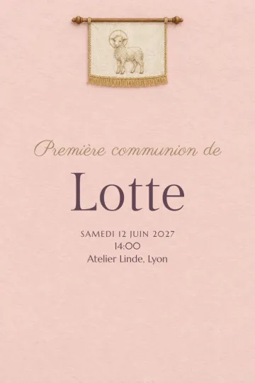 Invitation avec le modèle Un jour de paix