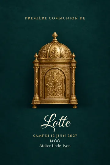 Invitation avec le modèle Un lieu sacré