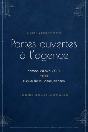 Invitation Soirée d’entreprise, modèle Plan d’architecte