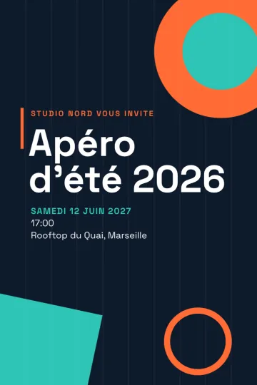 Invitation avec le modèle Géométrique