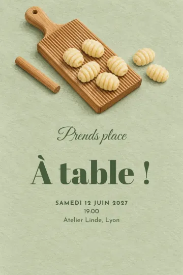 Invitation avec le modèle Roule une soirée conviviale