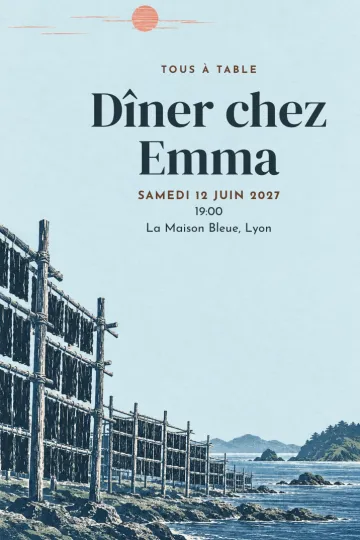 Invitation avec le modèle Dîner aux séchoirs d'algues