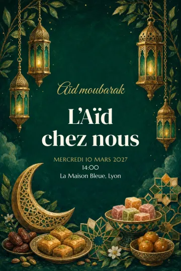 Invitation avec le modèle Aïd el-Fitr