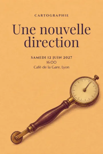 Invitation avec le modèle Cartographie