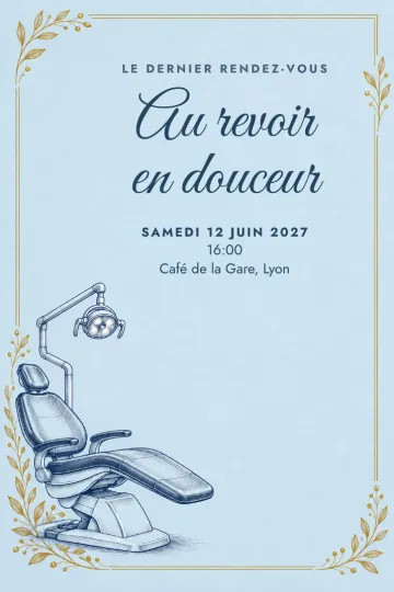 Invitation avec le modèle Le dernier rendez-vous