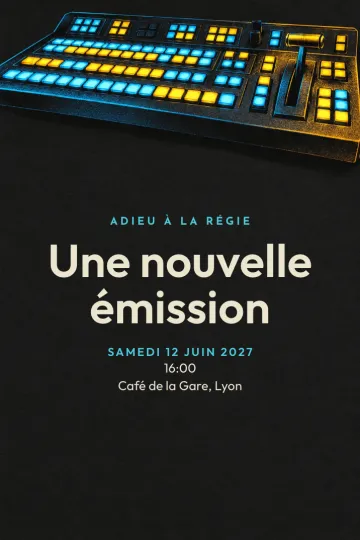 Invitation avec le modèle Départ de la télévision