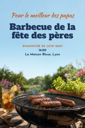 Invitation avec le modèle Fête des pères