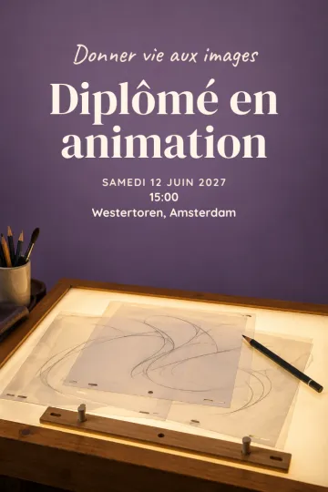Invitation avec le modèle Donner vie aux images