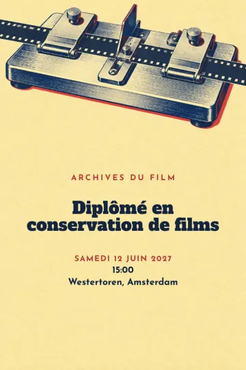Invitation avec le modèle Archives du film