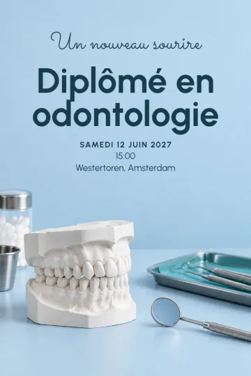 Invitation avec le modèle Un nouveau sourire