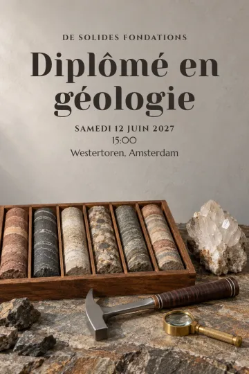 Invitation avec le modèle Les strates du savoir