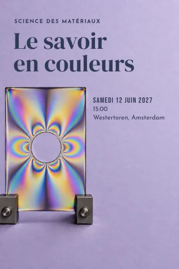 Invitation avec le modèle Science des matériaux