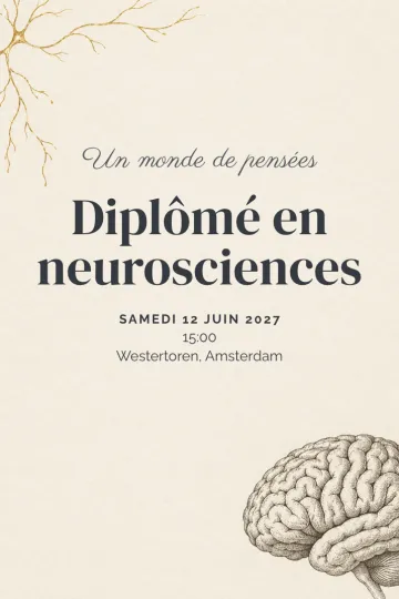 Invitation avec le modèle Un monde de pensées