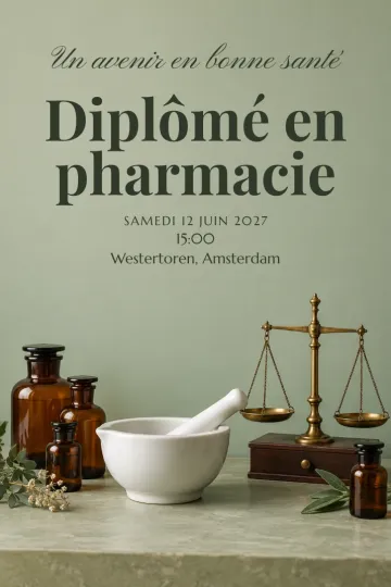 Invitation avec le modèle Un avenir en santé