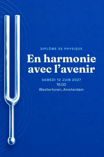 Invitation avec le modèle Diplôme de physique