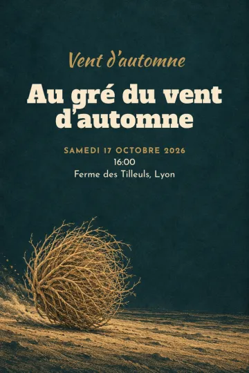 Invitation avec le modèle Vent d'automne