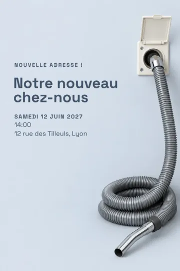 Invitation avec le modèle Un nouveau départ