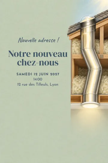 Invitation avec le modèle La lumière d’en haut