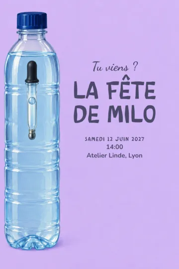 Invitation avec le modèle Plonger et remonter