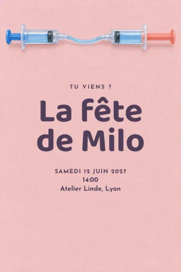 Invitation avec le modèle Presse et découvre