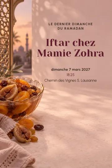 Invitation Fêtes de l’année, modèle Coupe de khochaf