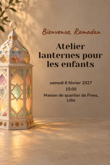 Invitation Fêtes de l’année, modèle Lanterne de papier