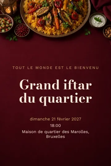 Invitation Fêtes de l’année, modèle Riz au safran pour le quartier