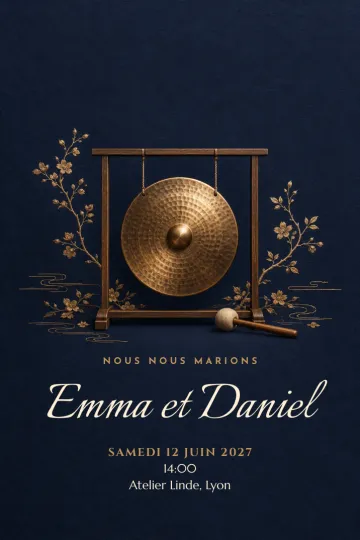 Invitation avec le modèle En résonance