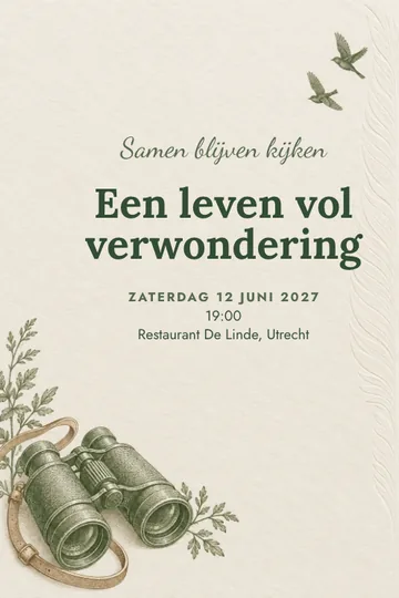Uitnodiging met het ontwerp Samen blijven kijken