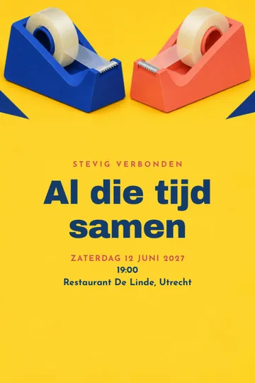 Uitnodiging met het ontwerp Samen verbonden