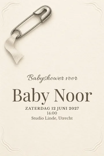 Uitnodiging met het ontwerp Een kleine verbinding