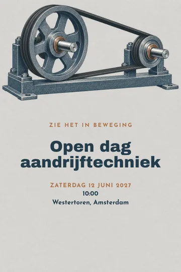 Uitnodiging met het ontwerp Aandrijftechniek