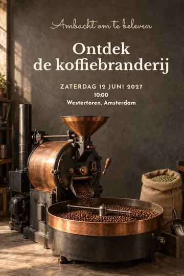 Uitnodiging met het ontwerp Achter de branding