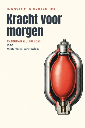 Uitnodiging met het ontwerp Hydrauliek innovatie