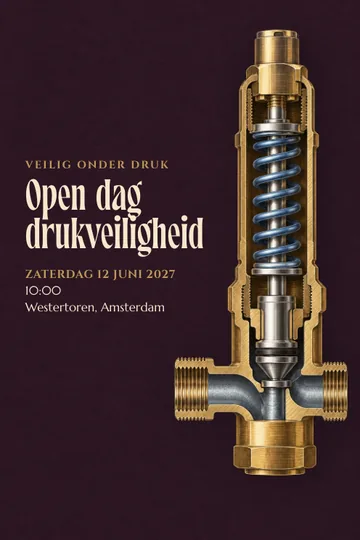 Uitnodiging met het ontwerp Drukveiligheid