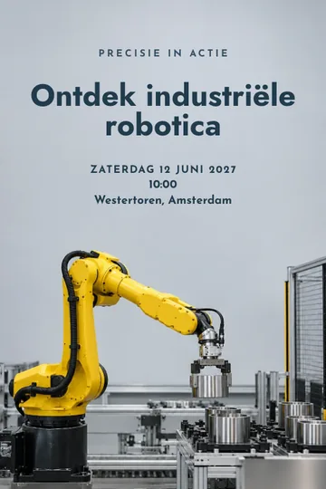 Uitnodiging met het ontwerp Precisie in actie