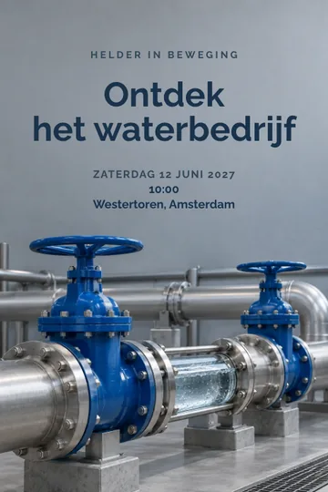 Uitnodiging met het ontwerp Helder in beweging