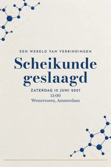 Uitnodiging met het ontwerp Een wereld van verbindingen