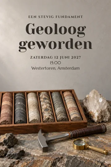 Uitnodiging met het ontwerp Lagen van kennis
