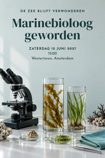 Uitnodiging met het ontwerp Onderzoek naar morgen